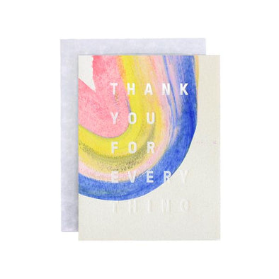 Flat Card: Rainbow Thank You