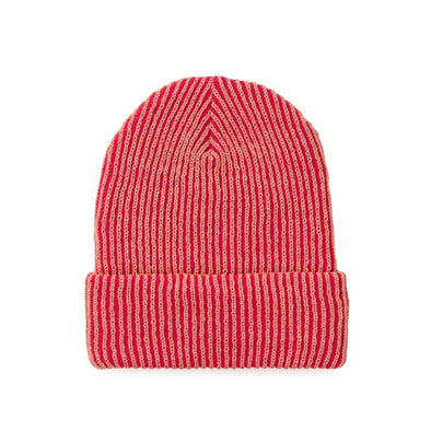 Rib Knit Hat: Fuchsia | Coral