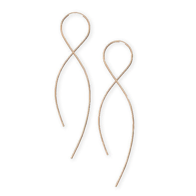 Earring: Infinity 14k Gold Large