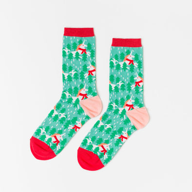 Socks: Holiday Unicorn