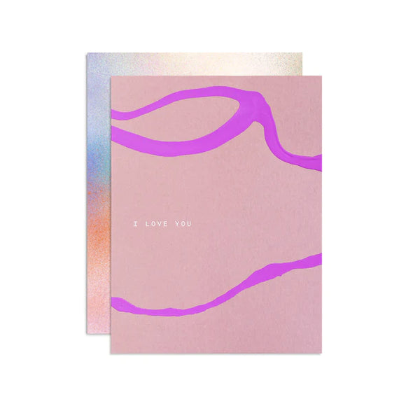 Flat Card: Love You Whirl