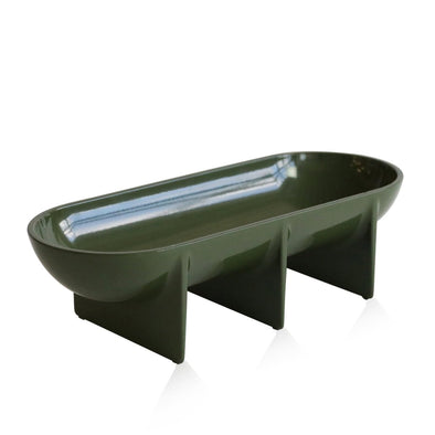 Large Cast Bowl: Gloss Moss