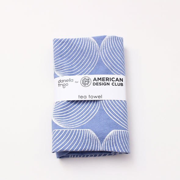 Tea Towel: Onion Blue/White