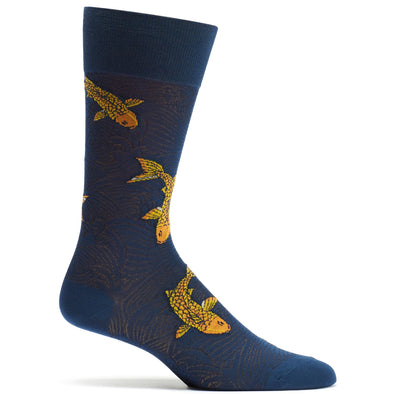 Socks: Drifting Koi Navy