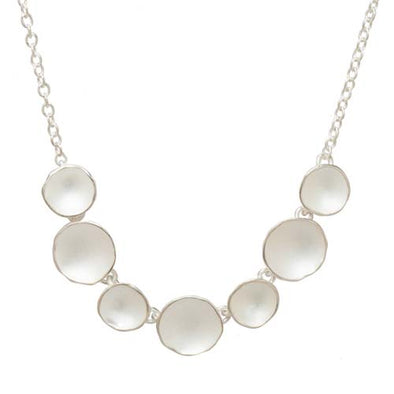 Necklace: 7 Discs Brushed SS