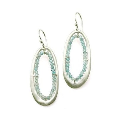 Earrings: Oval Zircon