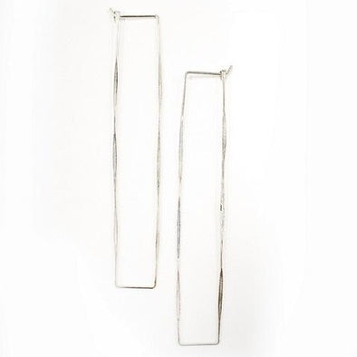 Earring: Rectangle Hoop Extra Large