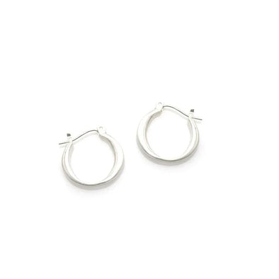 Earrings: Small Silver Hoops