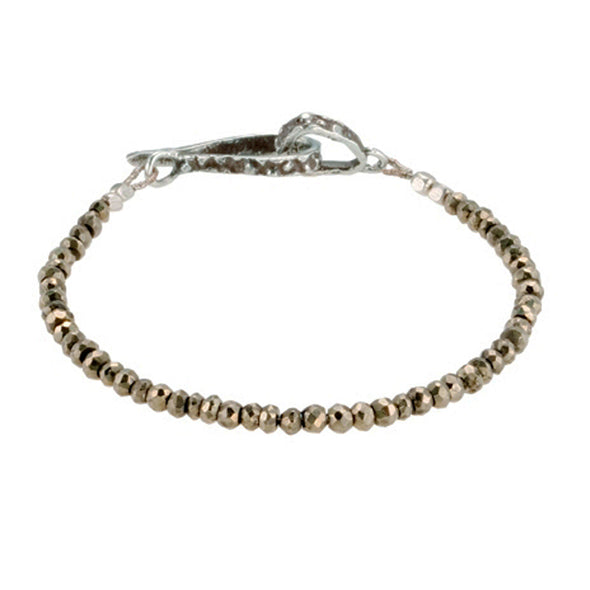 Bracelet: Single Strand Pyrite
