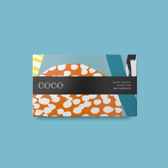 COCO Chocolate: Salted Caramel Milk Wafer Thins