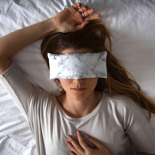 White Marble Lavender Eye Pillow