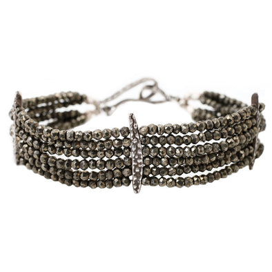 Bracelet: 6 Strand Pyrite