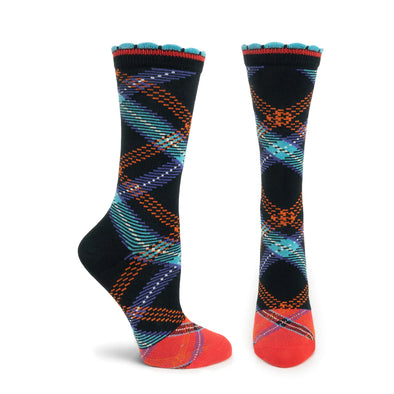 Socks: Tartan Black