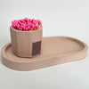 Pink Pill Tray Set with Pink Match Holder + Pink Matches