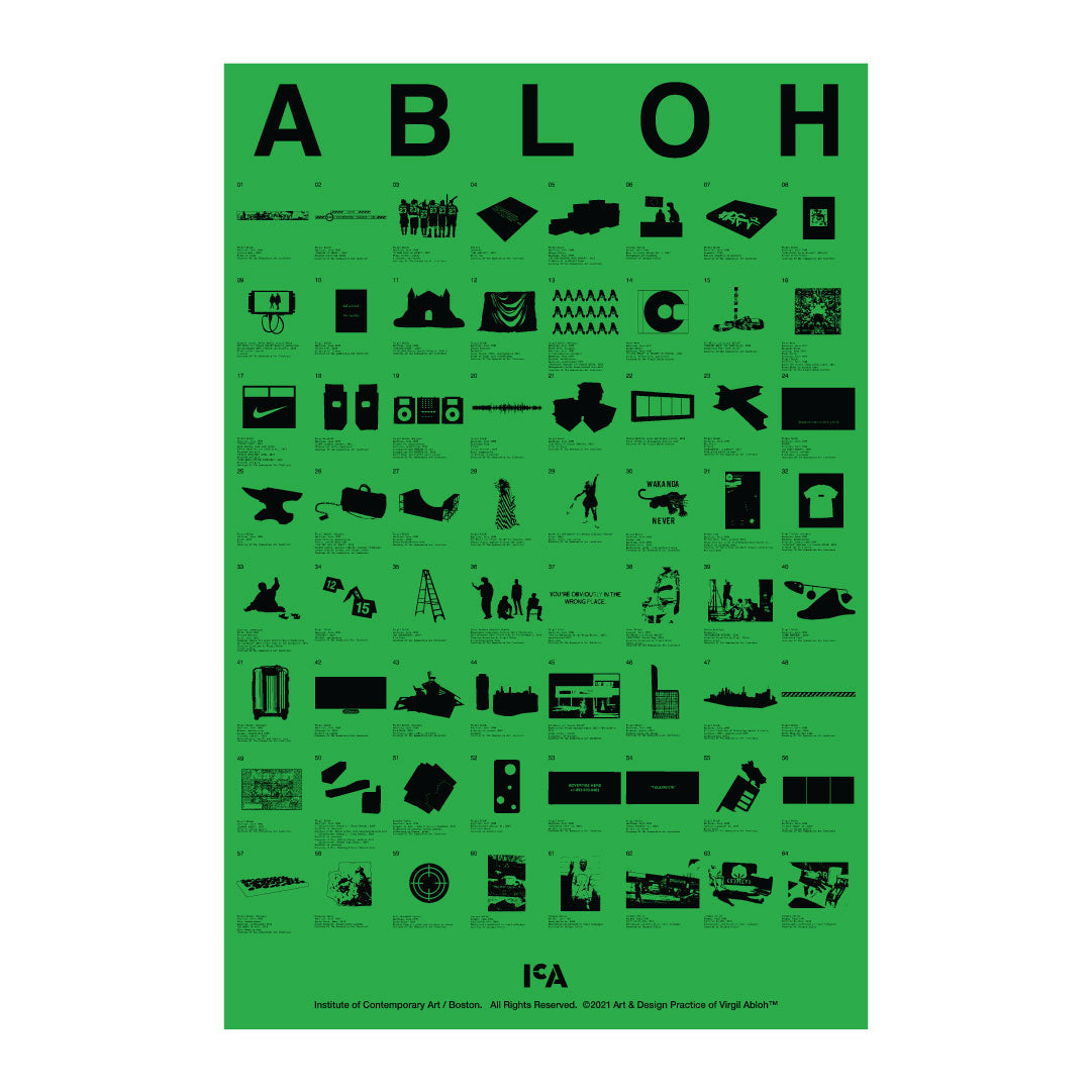 Virgil Abloh ICA FOS Exhibition Poster – ICA Retail Store