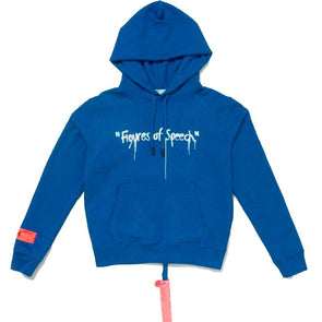Virgil Abloh Off-White "FOS" Simon Brown Hoodie | Blue
