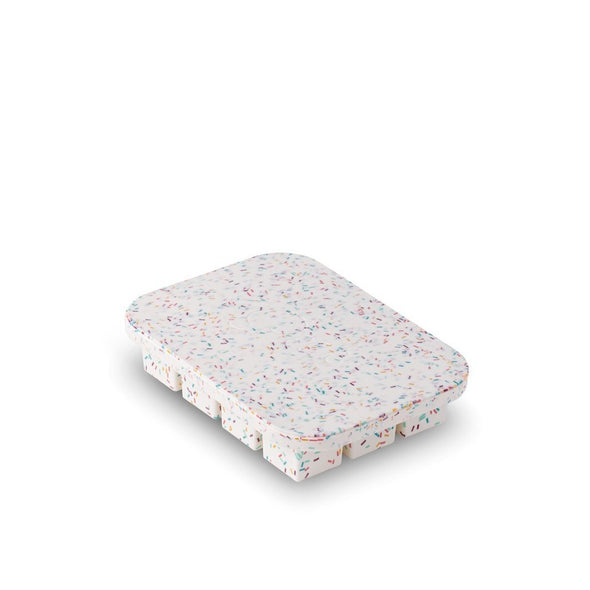 Ice Tray: Speckled White Confetti