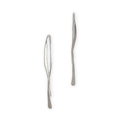 Earring: Wave Hook SS Sm