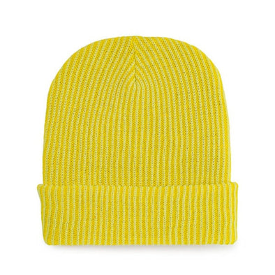 Rib Knit Hat: Yellow