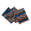 Albers Checkerboard Scarf: Navy Flame