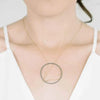 Necklace: Arc in Oxidized Silver and Gold