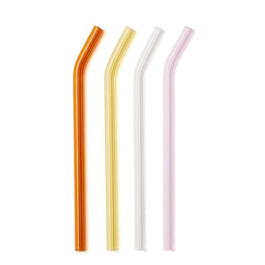 Glass Straws S/4