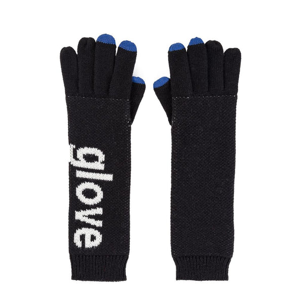 Gloves: Typography Black