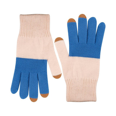 Tech Gloves: Blue/Blush