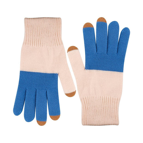 Tech Gloves: Blue/Blush