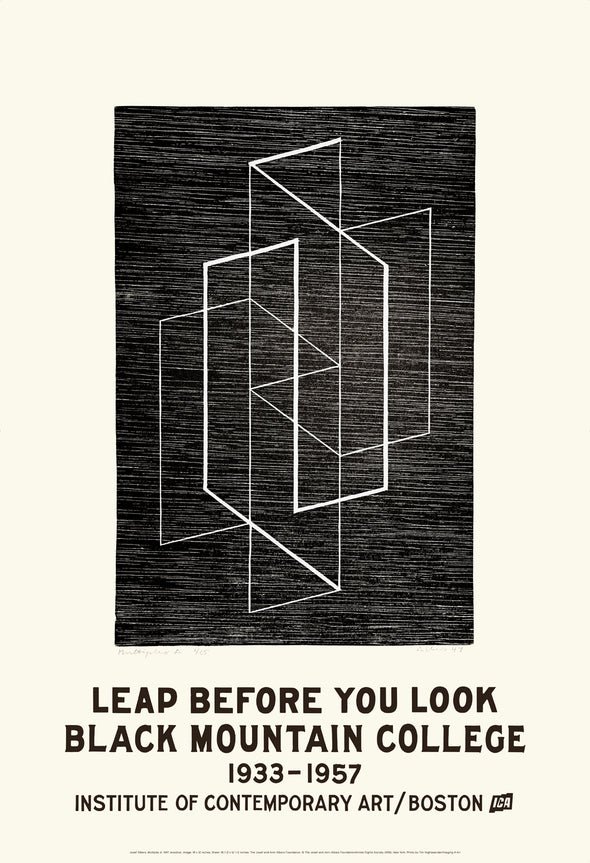 Leap Before You Look Exhibition Poster