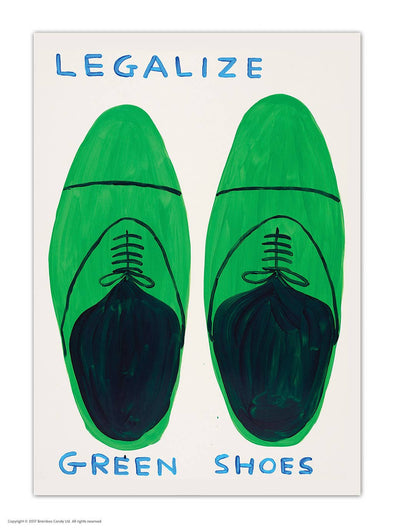 Shrigley Postcard: Legalize Green Shoes