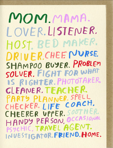 Card: Mom You're All That