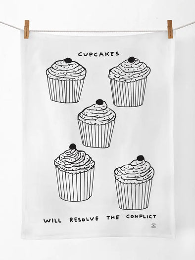 Tea Towel: Cupcake Conflict
