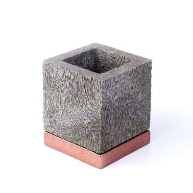 Calcite Stone Planter: Square
