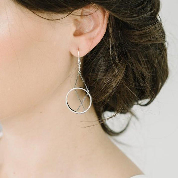 Earrings: Inner Circle Sterling