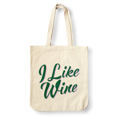 I Like Wine Tote Bag
