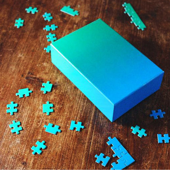 Gradient Puzzle: Blue/Green