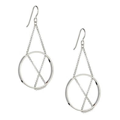 Earrings: Inner Circle Sterling