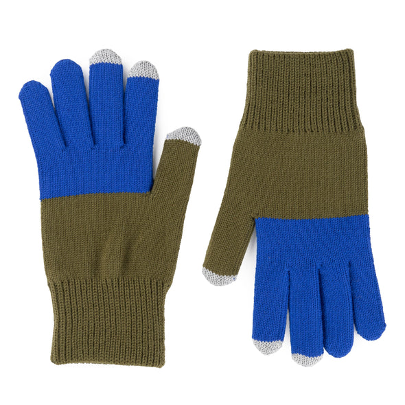 Tech Gloves: Moss / Cobalt