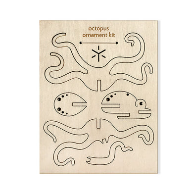 Wood Ornament Kit: Octopus