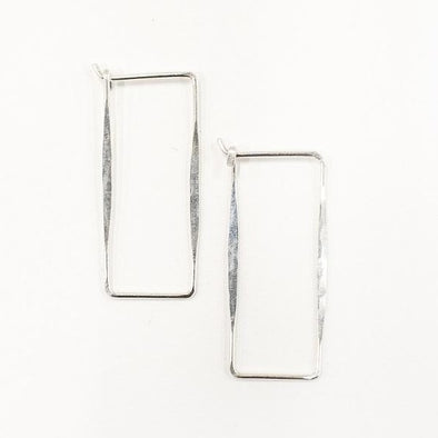 Earring: Small Rectangle Hoop