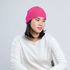 Rib Knit Hat: Poppy Magenta