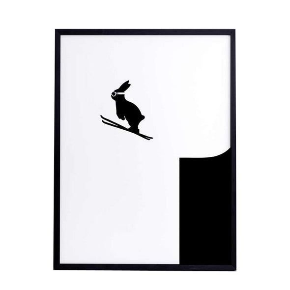 Print: Ski Jump Rabbit