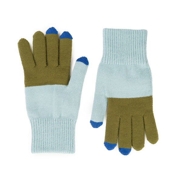 Tech Gloves: Stone Blue Moss