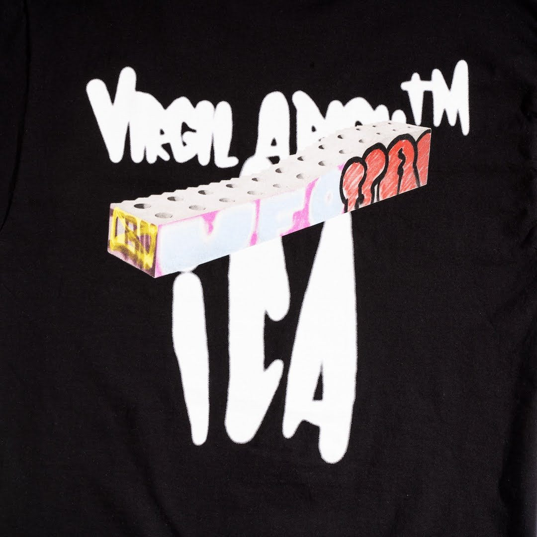 Virgil Abloh ICA Graffiti T-shirt Black Men's - FW21 - US