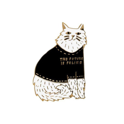 Enamel Pin: Future is Feline